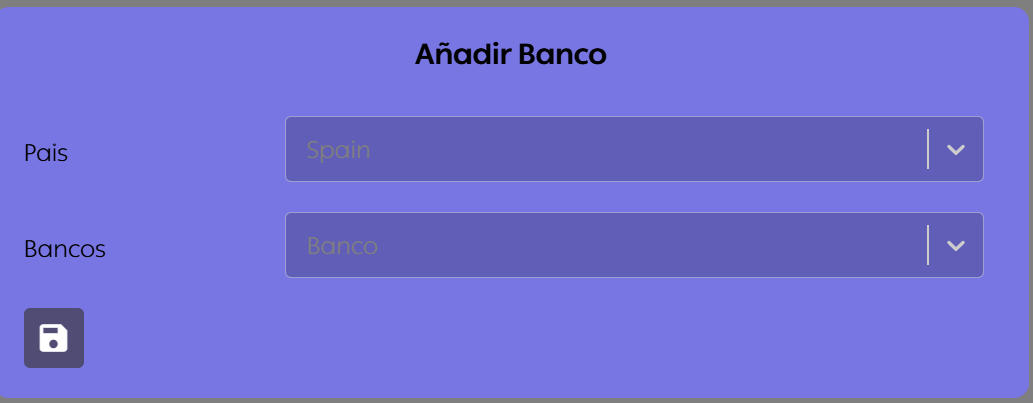 Añadir banco