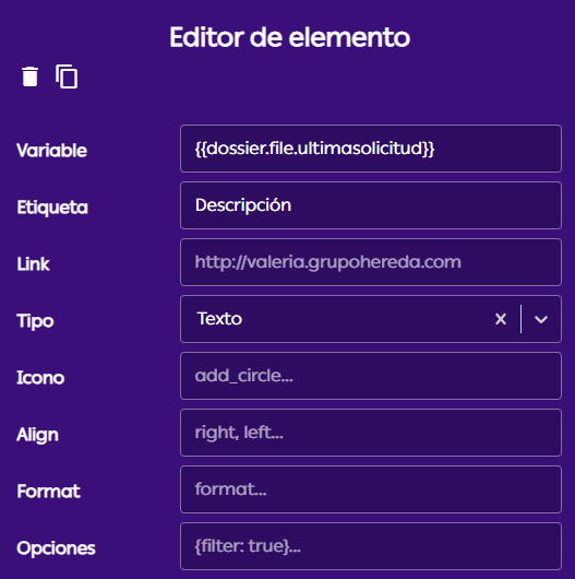 Elements edit
