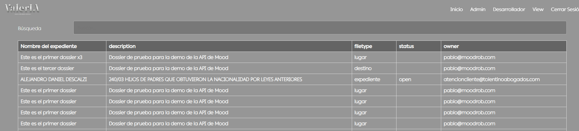 List