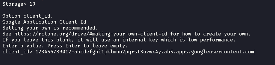 client id